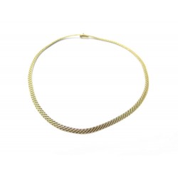 COLLIER EN MAILLES DOREES 41 CM EN OR JAUNE 18K 21 GR YELLOW GOLD NECKLACE