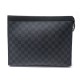 NEUF TROUSSE LOUIS VUITTON N60054 POCHETTE DE VOYAGE GM EN TOILE DAMIER GRAPHITE