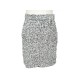 JUPE COURTE CHANEL P50974 M 40 EN TWEED DE COTON GRIS COTTON SHORT SKIRT 2320€