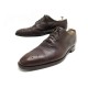 CHAUSSURES HERMES RICHELIEU BOUT FLEURI 41 EN CUIR MARRON LEATHER SHOES 720€