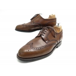 CHAUSSURES JM WESTON DERBY BOUT FLEURI 587 5.5E 39.5 40 CUIR MARRON SHOES 820€