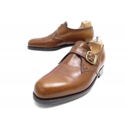 CHAUSSURES JM WESTON MOCASSINS A BOUCLE 5.5E 39.5 40 EN CUIR MARRON SHOES 870€