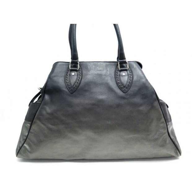 SAC A MAIN FENDI CABAS DE JOUR 8BN158 EN CUIR ARGENTE LEATHER HAND BAG 1000€