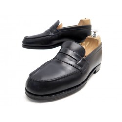 CHAUSSURES JM WESTON MOCASSINS 180 5D 39 EN CUIR NOIR LOAFERS LEATHER SHOES 670€