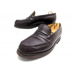 CHAUSSURES JM WESTON MOCASSINS 180 5.5D 39.5 EN CUIR MARRON LEATHER SHOES 670€