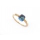 NEUF BAGUE POMELLATO M'AMA NON M'AMA 54 OR ROSE TOPAZE BLUE LONDON RING 1300€