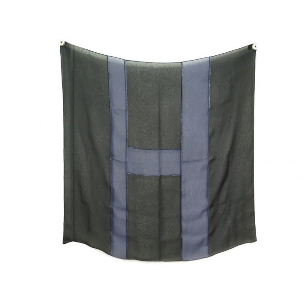 NEUF FOULARD H COMME HERMES SHINY BRODE DE PERLES CRISTAL MOUSSELINE SCARF 1690€