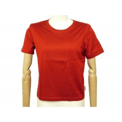 NEUF HAUT HERMES T-SHIRT S M 38 EN COTON ROUGE NEW COTTON TOP 430€