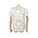 NEUF T-SHIRT HERMES MIRCO PROJETS CARRES XL 46 EN COTON BLANC HAUT TOP NEW 550€