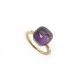 BAGUE POMELLATO NUDO CLASSIC 52 EN OR ROSE 18K & AMETHYSTE ECRIN GOLD RING 2300€