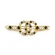 NEUF BARRETTE CHANEL LOGO CC PERLES & STRASS EN METAL DORE NEW HAIR CLIP 550€