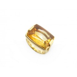 BAGUE BULGARI METROPOLIS TAILLE 52 EN OR JAUNE 18K ET CITRINE GOLD RING 2950€