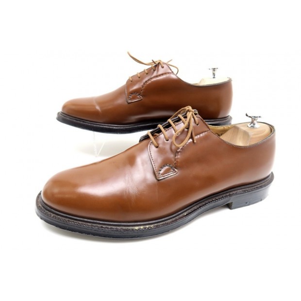 CHAUSSURES CHURCH'S SHANNON DERBY 9.5F 43.5 LARGE EN CUIR MARRON SHOES 775€