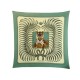 FOULARD HERMES TIGRE ROYAL CARRE PLISSE EN SOIE VERT + BOITE SILK SCARF 385€