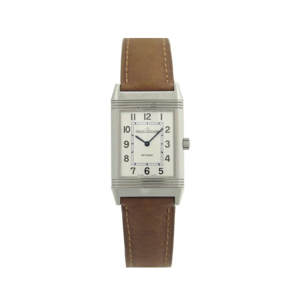 MONTRE JAEGER-LECOULTRE REVERSO 252.8.86 MECANIQUE ACIER 38 MM STEEL WATCH 5550€