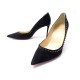 NEUF CHAUSSURES CHRISTIAN LOUBOUTIN ESCARPINS ANJALINA 41 DAIM NOIR SHOES 675€