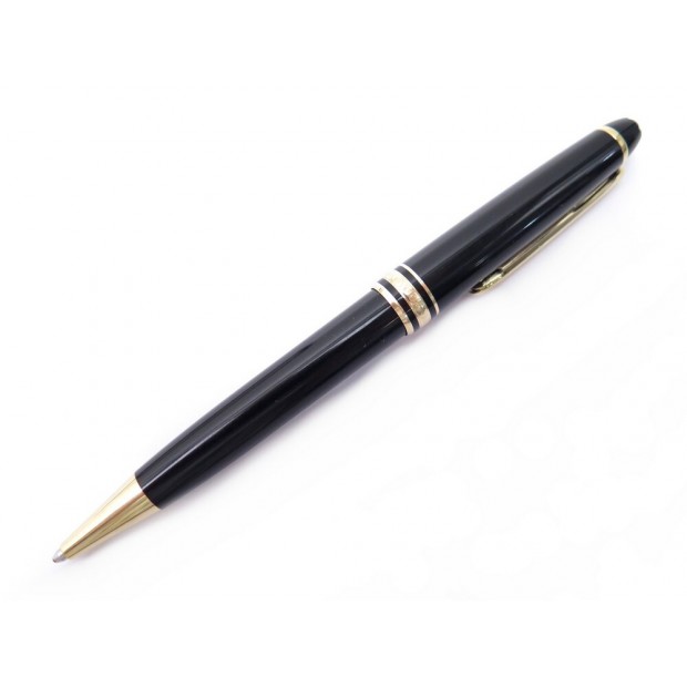 STYLO BILLE MONTBLANC MEISTERSTUCK CLASSIQUE DORE 10883 NOIR + BOITE PEN 370€