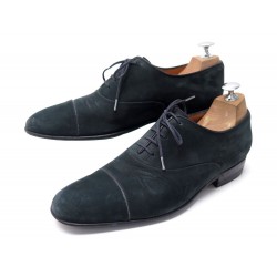 CHAUSSURES JM WESTON 480 6E 40 40.5 RICHELIEU CUIR SUEDE BLEU MARINE SHOES 770€