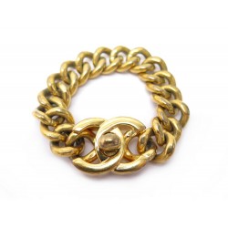 BRACELET CHANEL 1997 CHAINE FERMOIR TIMELESS 17CM METAL DORE GOLDEN CHAIN 670€