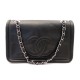 SAC A MAIN CHANEL RABAT LOGO CC 25 CM EN CUIR CAVIAR NOIR HAND BAG PURSE 3100€