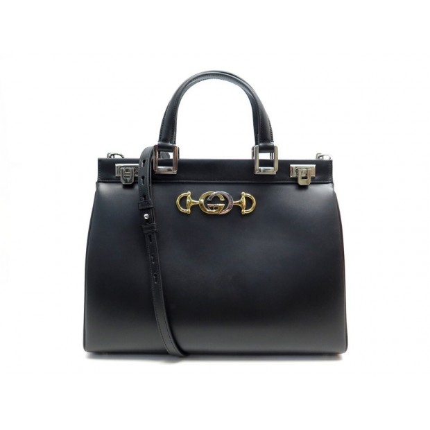 NEUF SAC A MAIN GUCCI ZUMI MEDIUM 564714 BANDOULIERE CUIR NOIR NEW HANDBAG 2975€