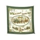 FOULARD HERMES HIVER EN POSTE PAR PHILIPPE LEDOUX EN SOIE VERT SILK SCARF 385€