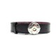 BRACELET LOUIS VUITTON WISH FLEUR MONOGRAM CUIR NOIR ET ACIER + BOITE JEWEL 440€