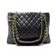 VINTAGE SAC A MAIN CHANEL SHOPPING 30 CABAS EN CUIR MATELASSE NOIR HANDBAG 3900€