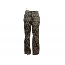 PANTALON FENDI JEAN ZUCCA MONOGRAM S 36 MARRON TROUSERS PANTS 850€