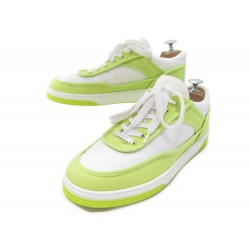 NEUF CHAUSSURES CHANEL BASKETS TENNIS G37488 40 TOILE BOITE SNEAKERS SHOES 790€