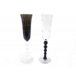 NEUF LOT DE 2 FLUTES A CHAMPAGNE SAINT LOUIS BUBBLES EN CRISTAL + BOITE NEW 440€