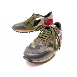 NEUF CHAUSSURES VALENTINO BASKETS KW2S0291 SNEAKERS CAMOUFLAGE 35.5 BOITE 610€