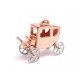 PENDENTIF HERMES CHARM CALECHE EN PLAQUE OR ROSE GOLD CARRIAGE PENDANT 300€