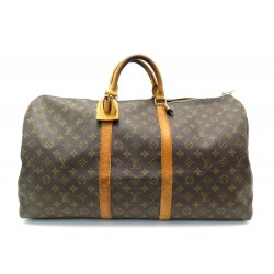 VINTAGE SAC DE VOYAGE LOUIS VUITTON KEEPALL 55 M41424 TOILE MONOGRAM BAG 1350€