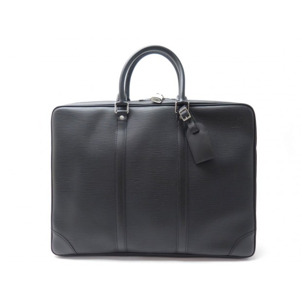 NEUF SACOCHE LOUIS VUITTON PORTE DOCUMENTS EN CUIR EPI NOIR BRIEFCASE BAG 2330€