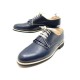 NEUF CHAUSSURES PARABOOT DERBY QUARTZ 7.5 41.5 CUIR BLEU MARINE BOITE SHOES 320€