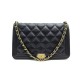 SAC A MAIN CHANEL WALLET ON CHAIN BOY A81969 BANDOULIERE EN CUIR NOIR WOC 2590€