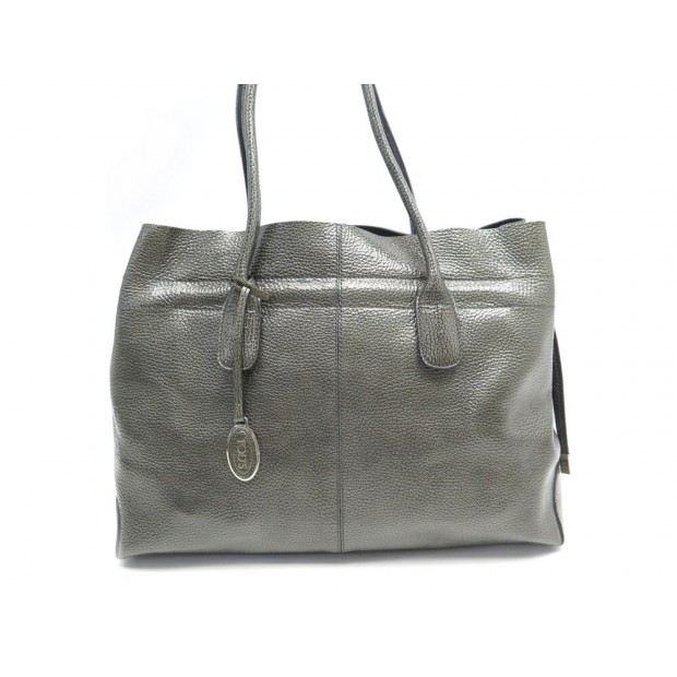 SAC A MAIN TOD'S D-BAG MM CABAS EN CUIR VERNIS BRONZE LEATHER HAND BAG 2300€