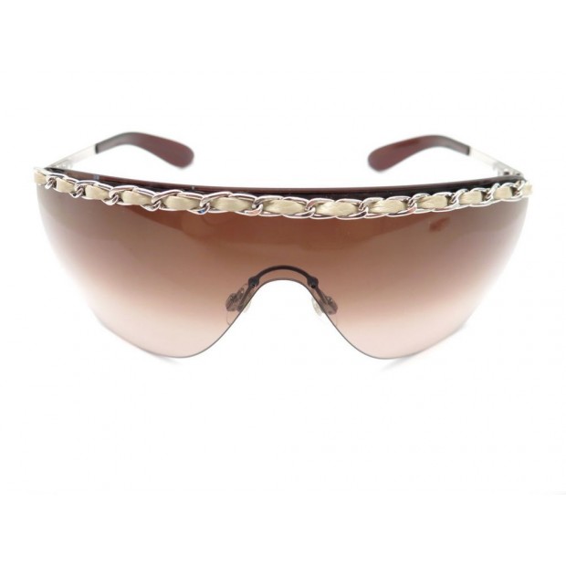 LUNETTES DE SOLEIL CHANEL 4160-Q MASQUE CHAINE ENTRELACEE + ETUI SUNGLASSES 280€