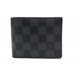 NEUF PORTEFEUILLE LOUIS VUITTON SLENDER N63261 TOILE DAMIER GRAPHITE BOITE 325€