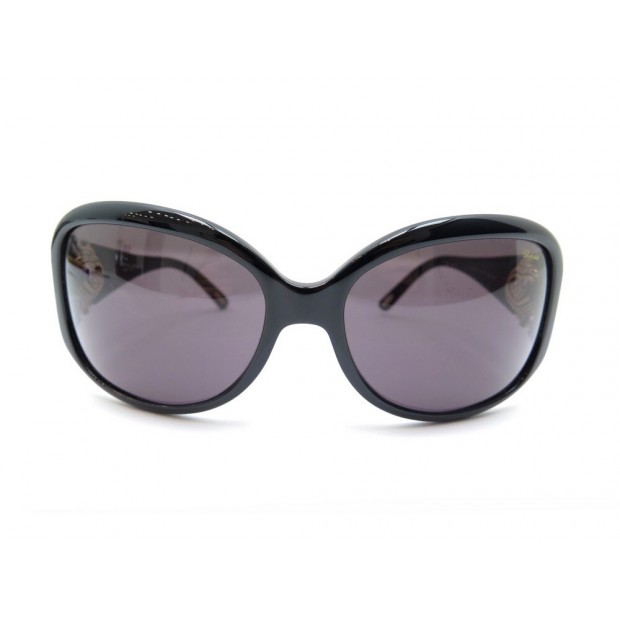 NEUF LUNETTES DE SOLEIL CHOPARD SCH-075 RESINE NOIR + ETUI NEW SUNGLASSES 480€