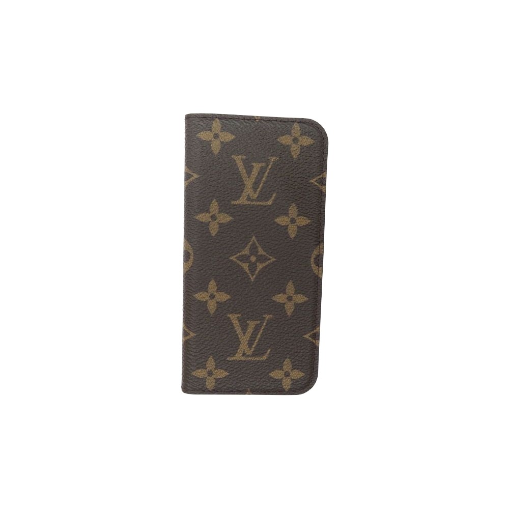 LOUIS VUITTON IPhone 7 Plus Folio Monogram Canvas Phone Case Brown-US