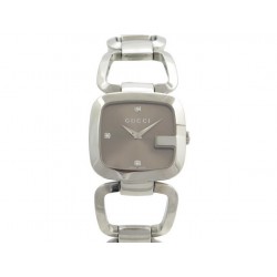 MONTRE GUCCI 125.4 30 MM EN ACIER PALLADIE QUARTZ STEEL WATCH 915€