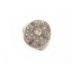 BAGUE DE BEERS TALISMAN T 52 OR BLANC 18K 31 DIAMANTS GOLD DIAMONDS RING