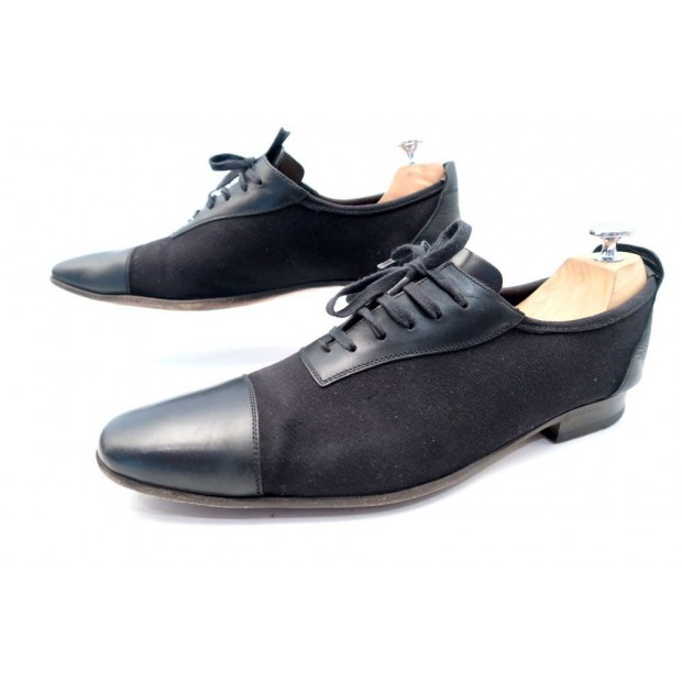 CHAUSSURES GUCCI RICHELIEU 174322 42 IT 43 FR BI MATIERE CUIR & TOILE NOIR 495€