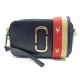 NEUF SAC A MAIN MARC JACOBS THE SNAPSHOT BANDOULIERE EN CUIR BLEU HAND BAG 330€