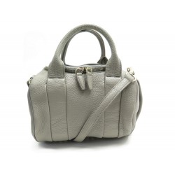 SAC A MAIN ALEXANDER WANG ROCCO BANDOULIERE EN CUIR GRAINE TAUPE HAND BAG 835€