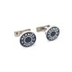 BOUTONS DE MANCHETTES HERMES LICOL 2 EN METAL ARGENTE + BOITE CUFFLINKS 400€