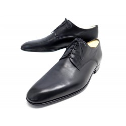 CHAUSSURES JM WESTON DERBY 427 12E LARGE 46 CUIR NOIR + EMBAUCHOIRS SHOES 945€