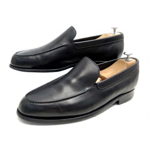 CHAUSSURES JOHN LOBB CHESTER 7E 41 MOCASSINS EN CUIR NOIR LEATHER LOAFERS 1395€